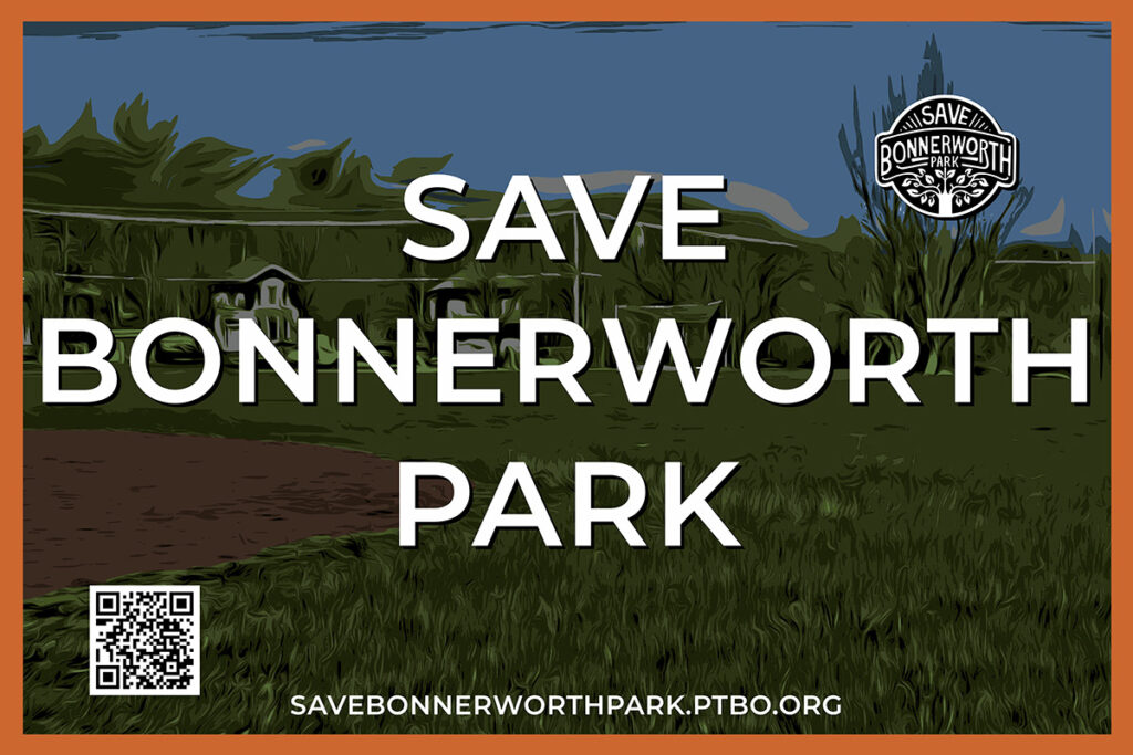 Save Bonnerworth Park - lawn sign sample